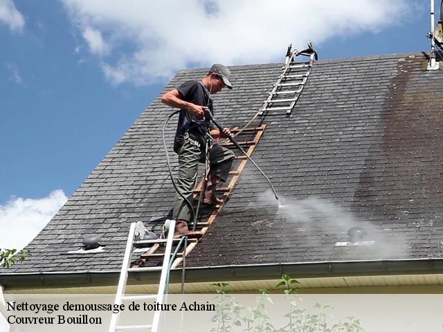 Nettoyage demoussage de toiture  achain-57340 Couvreur Bouillon