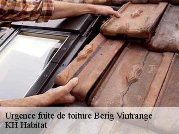 Urgence fuite de toiture  berig-vintrange-57660 KH Habitat