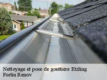 Nettoyage et pose de gouttière etzling-57460 Fortin Renov