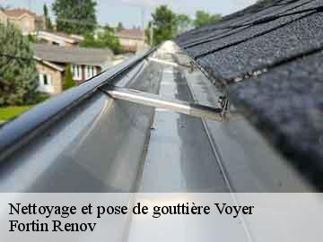 Nettoyage et pose de gouttière voyer-57560 Fortin Renov