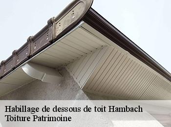 Habillage de dessous de toit  hambach-57910 Toiture Patrimoine